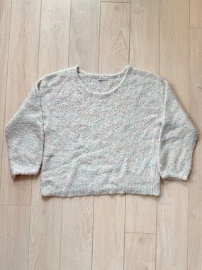 Earth Music & Ecology Japanese Brand Multicolor Bouclé Sweater